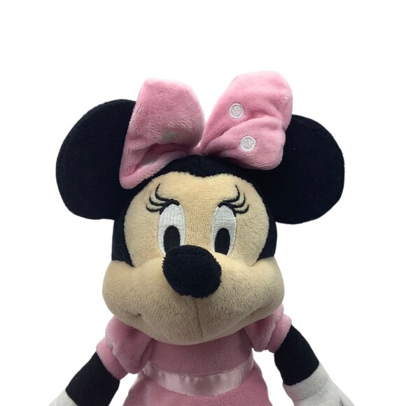 Disney Minnie Mouse Plush Doll Pink Dress & Bow 14" Stuffed Toy Kids Preferred - Picture 3 of 10